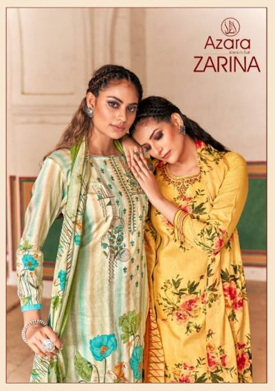 Zarina By Azara Stylish Digital Printed Cotton Summer Wear Suits